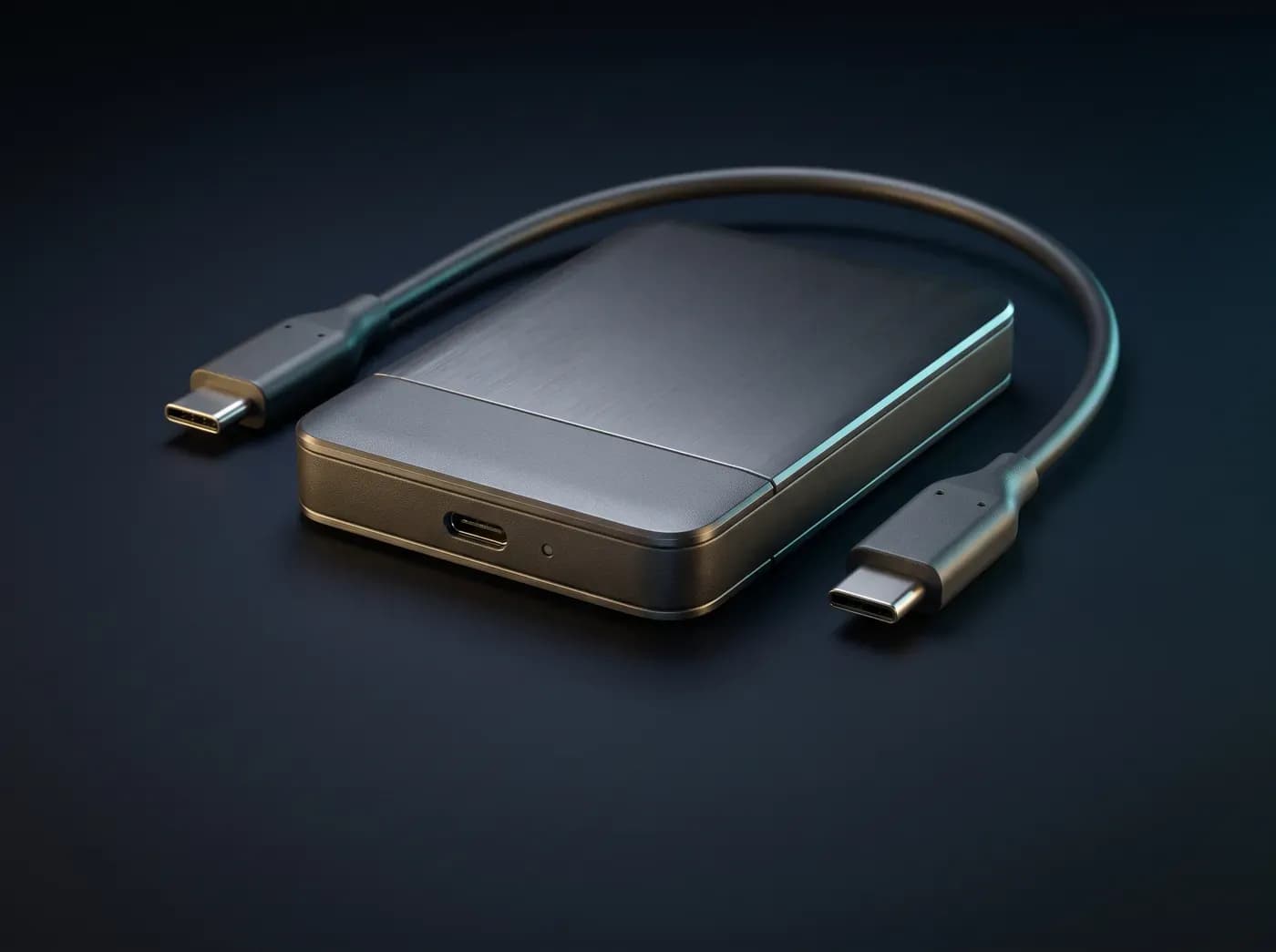 Disco duro externo portátil con cable USB