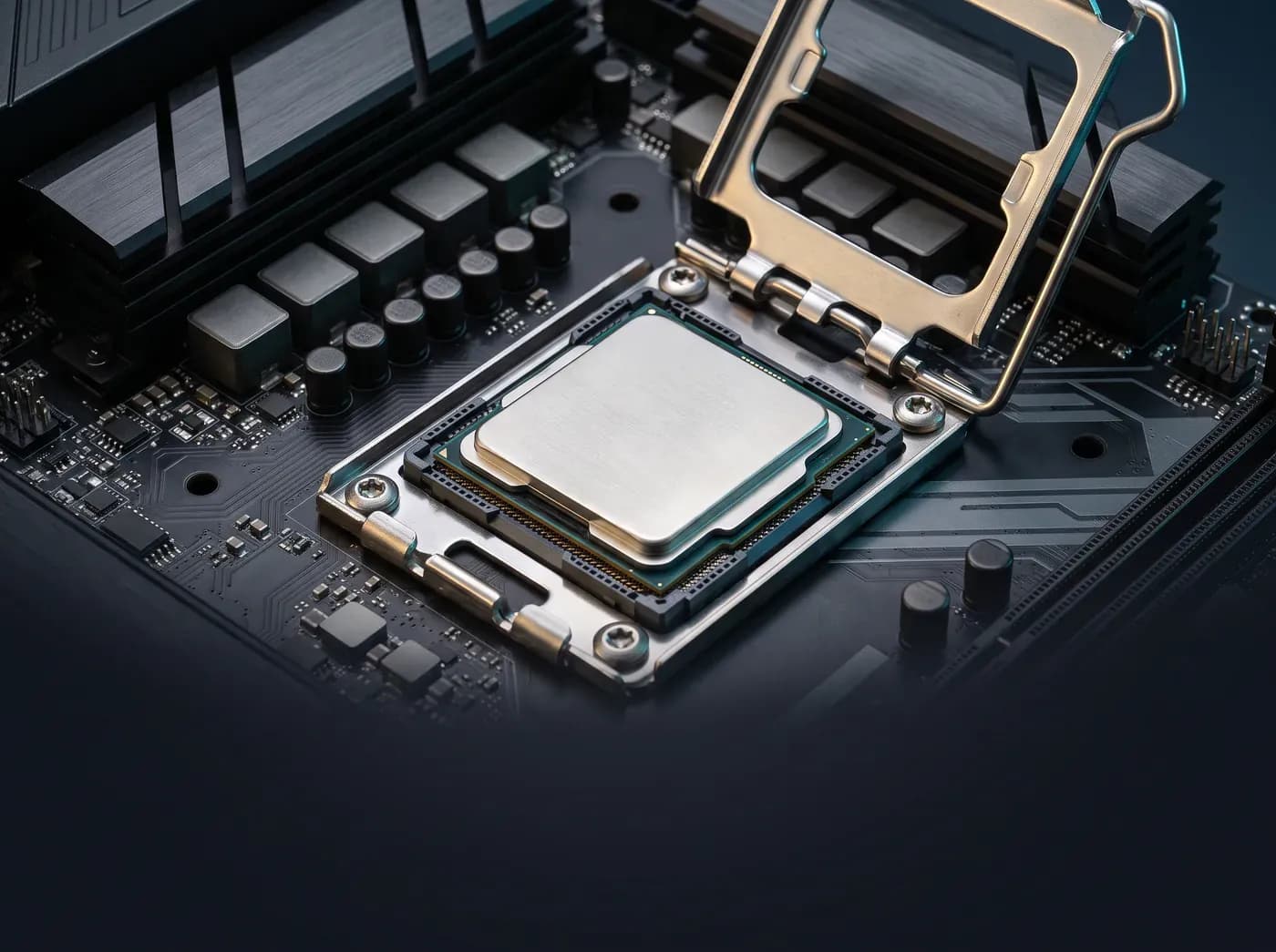 Procesador instalado en su socket
